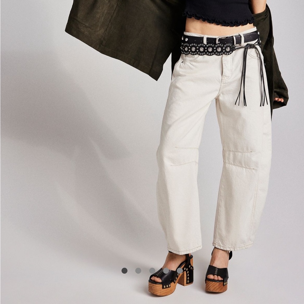 We The Free Good Luck Mid-Rise Barrel Jean